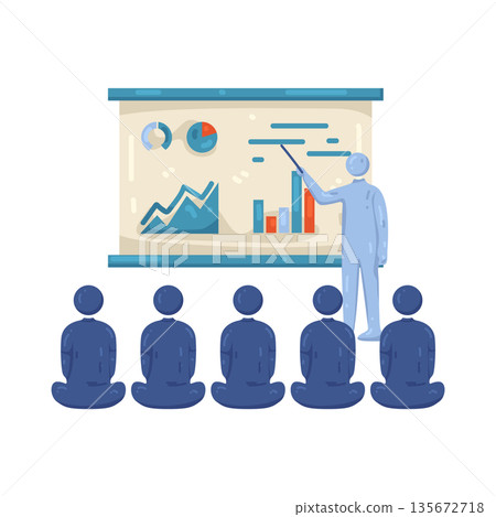 Illustration of presentation  135672718