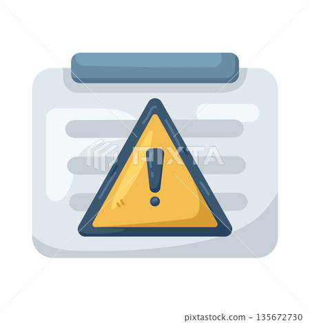 Illustration of Warning Illustration of Warning 135672730