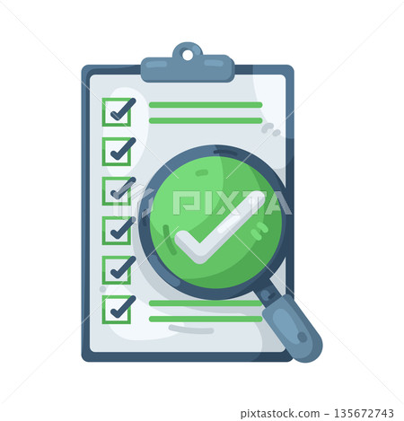 Illustration of checklist  135672743