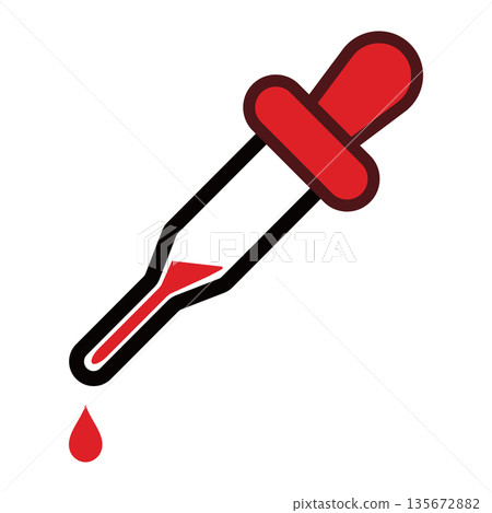Dropper icon red 135672882