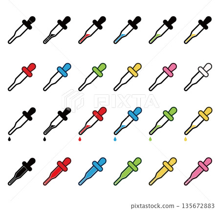 Dropper icon set 135672883