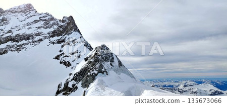 Interlaken, Switzerland - March 18 2023: Surrounding View of Mountanious Interlaken Interlaken, Switzerland - March 18 2023: Surrounding View of Mountanious Interlaken 135673066