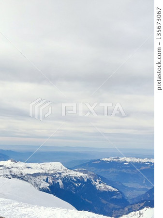 Interlaken, Switzerland - March 18 2023: Surrounding View of Mountanious Interlaken Interlaken, Switzerland - March 18 2023: Surrounding View of Mountanious Interlaken 135673067