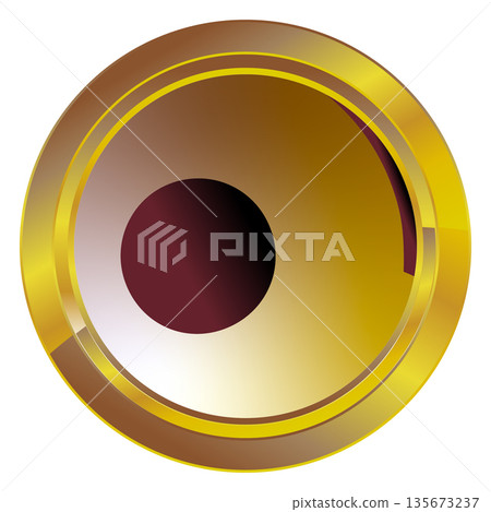 Gold label on a white background Gold label on a white background 135673237