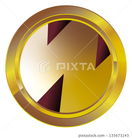 Gold label on a white background Gold label on a white background 135673243