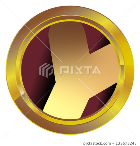 Gold label on a white background Gold label on a white background 135673245