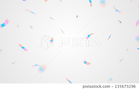 Light effect and zigzag ribbon falling from above on beam, swirl vector. Light effect and zigzag ribbon falling from above on beam, swirl vector. 135673296