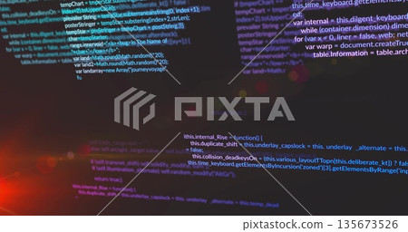 Displaying syntax-highlighted code scrolling on dark-themed code editor, with JavaScript functions Displaying syntax-highlighted code scrolling on dark-themed code editor, with JavaScript functions 135673526