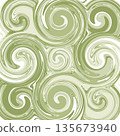 Abstract matcha chocolate swirl marble background 135673940