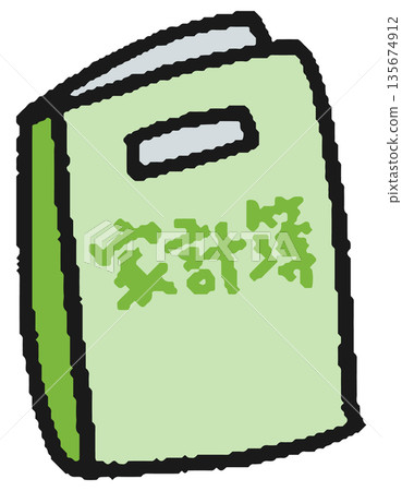 Hand-drawn illustration of a household account book Hand-drawn illustration of a household account book 135674912