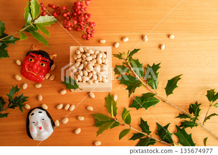 Setsubun bean-throwing image Setsubun bean-throwing image 135674977