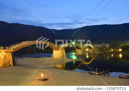 Kintai Bridge Light Up Kintai Bridge Light Up 135675713