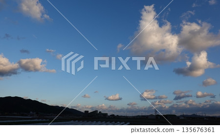 Beautiful sky and clouds Beautiful sky and clouds 135676361