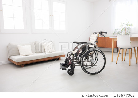 landscape with wheelchair landscape with wheelchair 135677062
