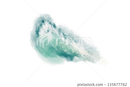 Foaming ocean wave in soft turquoise tones,symbolizing carefree holidays,pirate lore,castaway tales.Fluid watercolor textures for travel themes,coastal branding,adventure story designs Foaming ocean wave in soft turquoise tones,symbolizing carefree holidays,pirate lore,castaway tales.Fluid watercolor textures for travel themes,coastal branding,adventure story designs 135677782