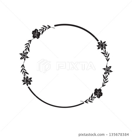 Circle Floral Frame circle free Circle Floral Frame circle free 135678384