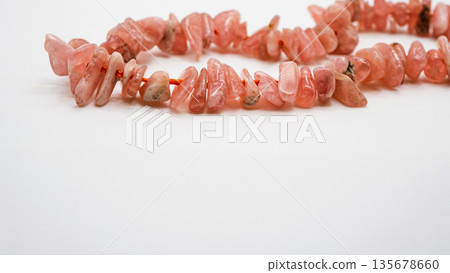 Inca rose chip macro close-up white background 135678660