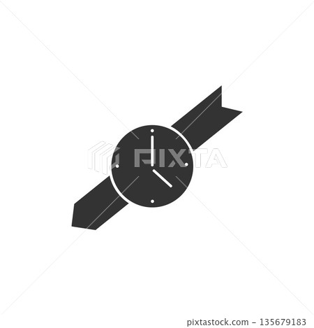 flat in black and white mobile application clock flat in black and white mobile application clock 135679183