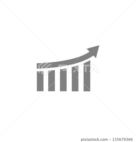 flat in black and white mobile application bar graph flat in black and white mobile application bar graph 135679366
