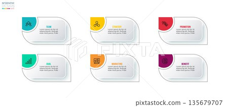 Infographic template business concept with workflow. 135679707