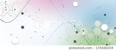 Futuristic steampunk style DNA background, connected neural web Futuristic steampunk style DNA background, connected neural web 135680204