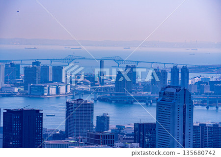 (Tokyo) Tokyo Cityscape Bay Area (Tokyo) Tokyo Cityscape Bay Area 135680742