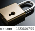 Metal padlock 135680755