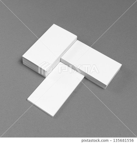 Blank business cards Blank business cards 135681556