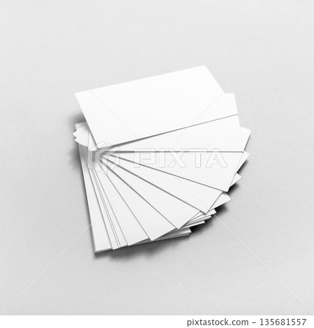 Blank business cards Blank business cards 135681557