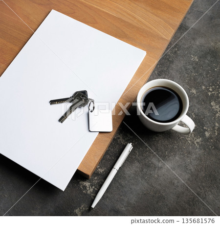 Branding stationery template Branding stationery template 135681576