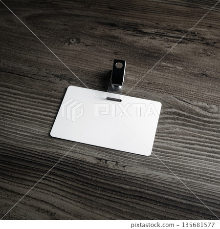 Blank identification badge Blank identification badge 135681577