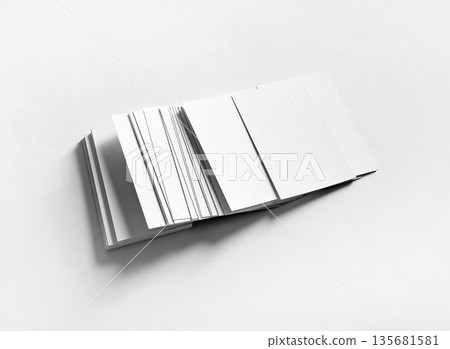 Blank business cards Blank business cards 135681581