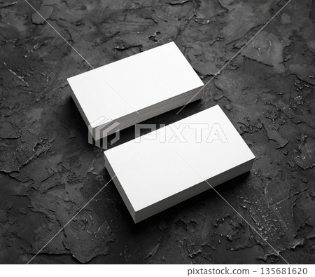 Blank business cards Blank business cards 135681620