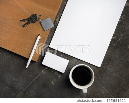 Blank stationery set Blank stationery set 135681621