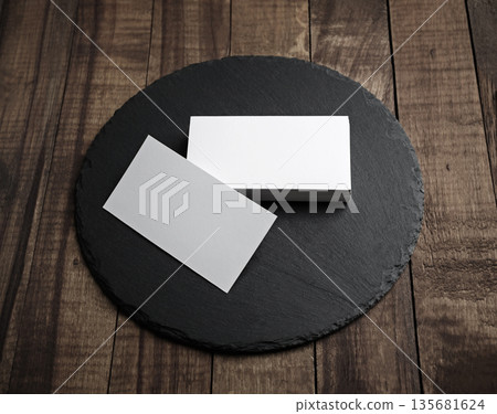 Blank business cards Blank business cards 135681624