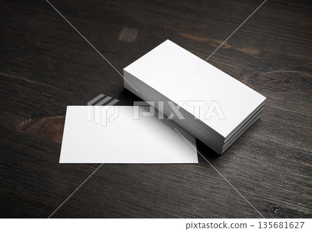 Blank business cards Blank business cards 135681627