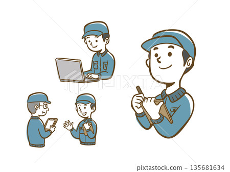 工人工作場景 135681634