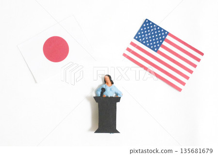 日美外交與國際對話的畫面 135681679