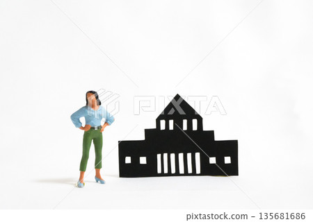 Female Diet Members and the National Diet Building② Female Diet Members and the National Diet Building② 135681686