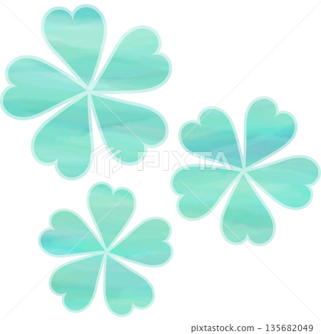 Beautiful watercolor flower icon image illustration 135682049