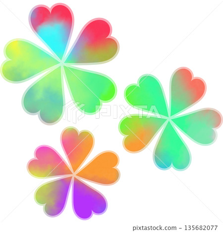Beautiful watercolor flower icon image illustration 135682077