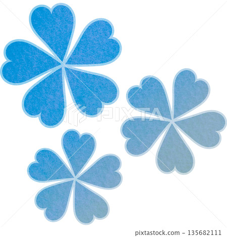 美麗的水彩花圖示圖像插圖 135682111