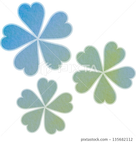 Beautiful watercolor flower icon image illustration 135682112