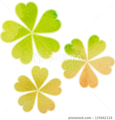 美麗的水彩花圖示圖像插圖 美麗的水彩花圖示圖像插圖 135682128