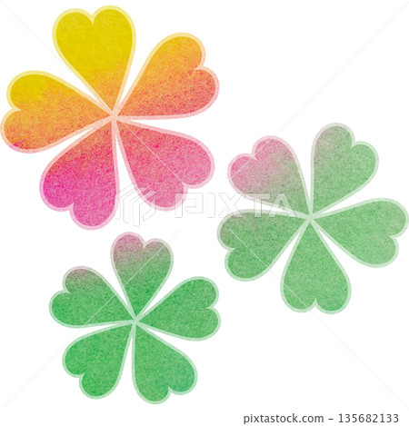 美麗的水彩花圖示圖像插圖 美麗的水彩花圖示圖像插圖 135682133