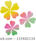 美麗的水彩花圖示圖像插圖 美麗的水彩花圖示圖像插圖 135682134
