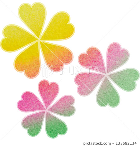 美麗的水彩花圖示圖像插圖 美麗的水彩花圖示圖像插圖 135682134