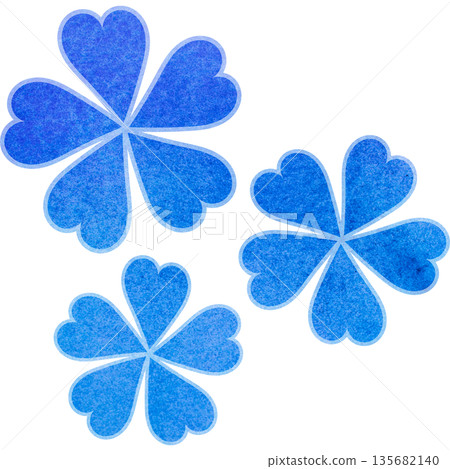美麗的水彩花圖示圖像插圖 美麗的水彩花圖示圖像插圖 135682140