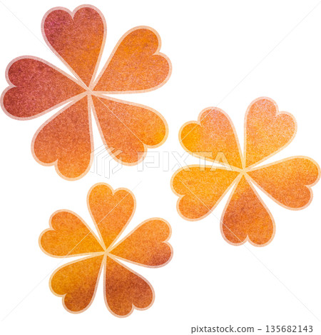 美麗的水彩花圖示圖像插圖 美麗的水彩花圖示圖像插圖 135682143