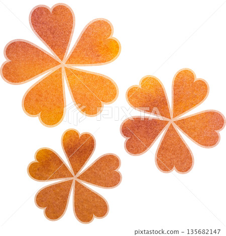 美麗的水彩花圖示圖像插圖 美麗的水彩花圖示圖像插圖 135682147